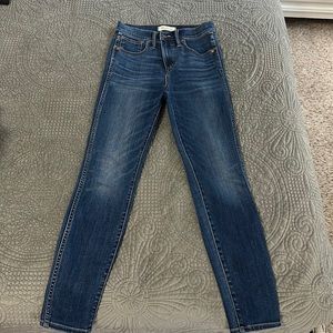 Size 26 10 inch high rise skinny madewell jean